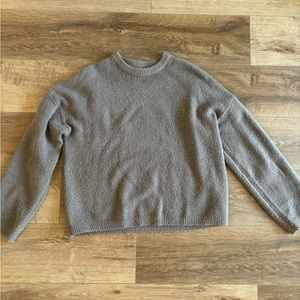 OAK + FORT Gray Crew Neck Sweater